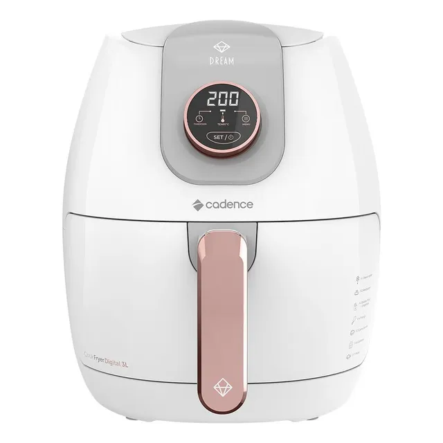 Fritadeira Sem Óleo 3l Cadence Dream Rosé Gold