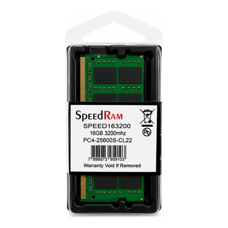 Memória Ram Notebook 16gb Ddr4 3200mhz 1.2v PC4-25600s Cl22 2Rx8 SpeedRam SPEED163200