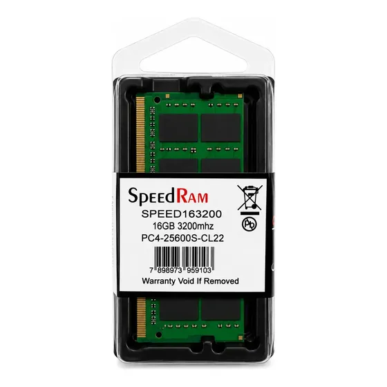 Memória Ram Notebook 16gb Ddr4 3200mhz 1.2v PC4-25600s Cl22 2Rx8 SpeedRam SPEED163200