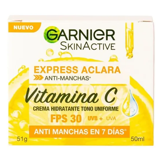 Garnier Crema Hidratante Anti Manchas Vitamina C Fps30 50ml
