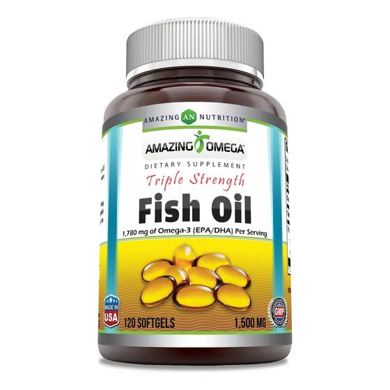 Aceite De Pescado Triple Fuerza Premium 120 Caps Americano Sabor Sin Sabor