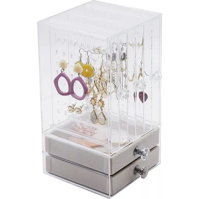 Organizador De Joyas Aretes Collares Anillos De 5 Divisiones