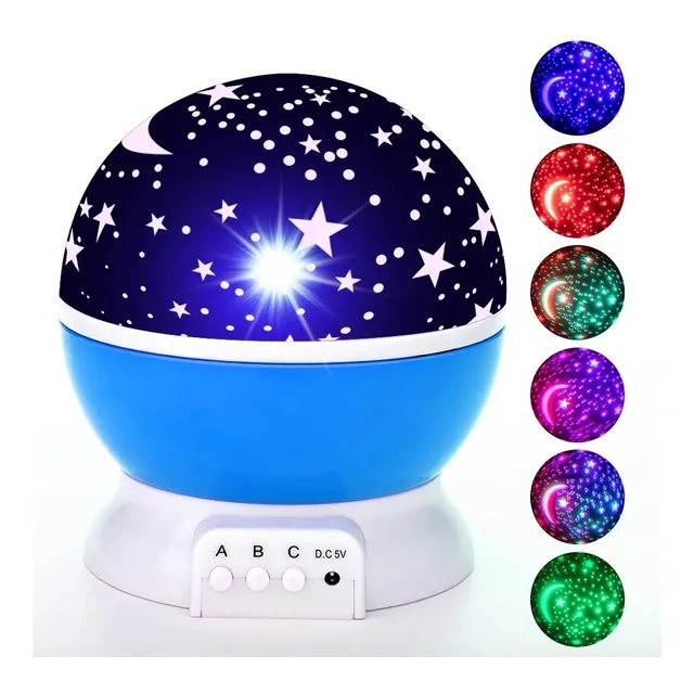 Lampara Veladora Proyector Led De Estrellas Usb Mesa Techo