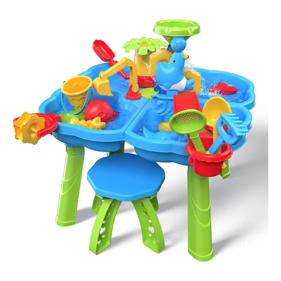 Mesa Sand Water Table Conewhale 4 En 1 Para Niños Con 32 Jug