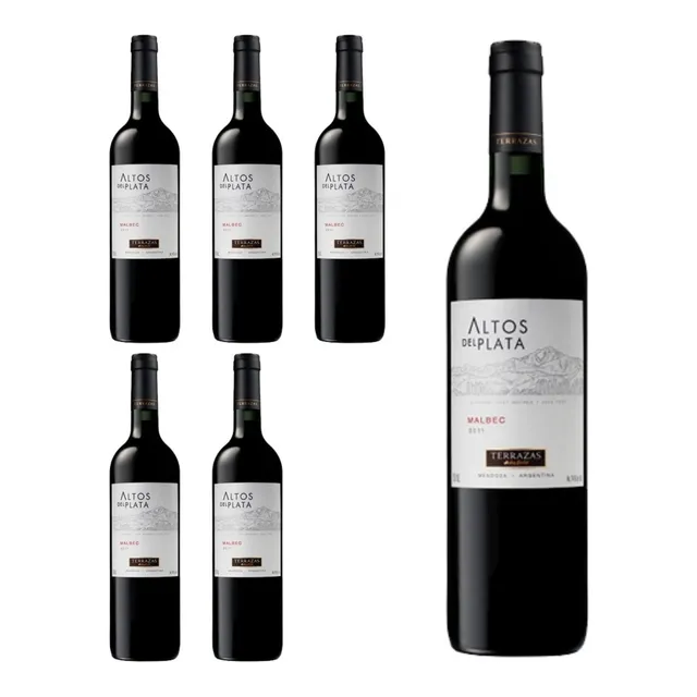 Vino Altos Del Plata Malbec Caja X  750cc 