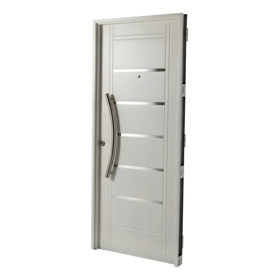 Puerta Inyectada Doble Chapa 80x2 Barral Aluminio Curvo 75cm