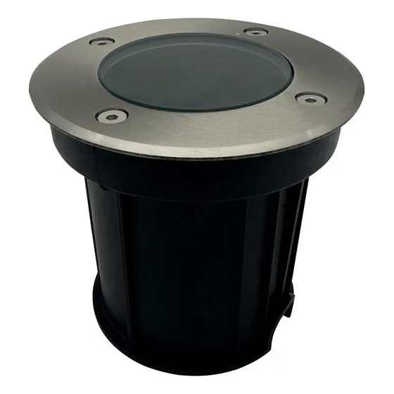 Embutido Piso Transitable Led Gu10 Negro Floor R Puro