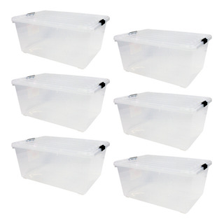 6 Cajas Plásticas Sanson 68 Lts 6 Cajas Plásticas Sanson 68 Lts