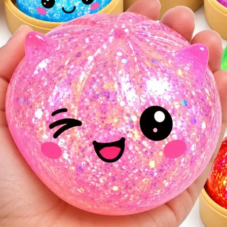 Squishy Grande Com Led Sensorial Antiestresse Glitter Macio Aleatória/surpresa