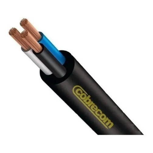 Cabo Fio Pp 3 X 2,5 Mm 100 Metros Sil/ Cobrecom Cor da cobertura Preto