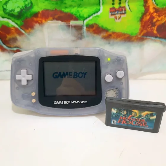 Game Boy Advance Nintendo Com Jogo Cinza