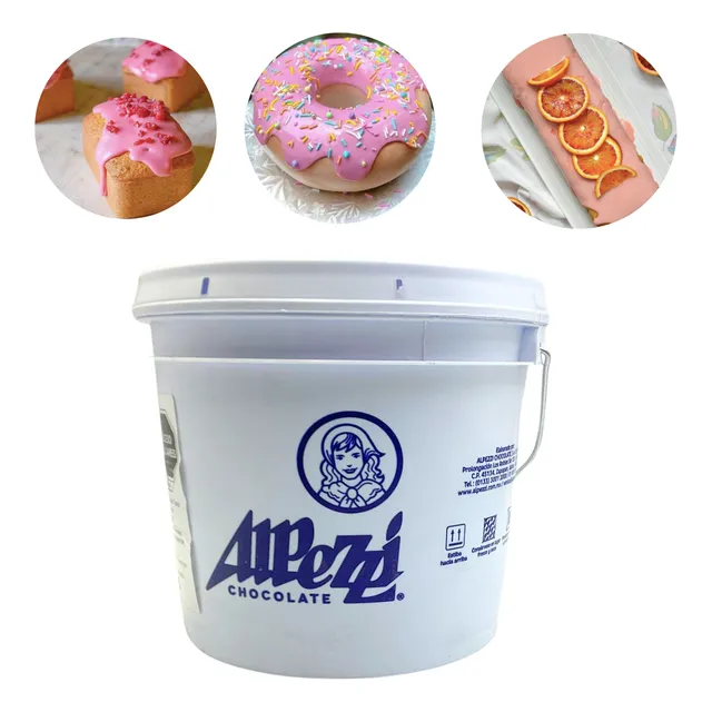 Cobertura Para Donas Icing Glass Alpezzi Sabor Fresa 5kg