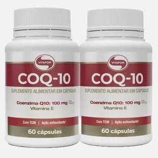 2x Coenzima Q10 Coq-10 + Vitamina E + Tcm Vitafor- 120 Caps 2x Coenzima Q10 Coq-10 + Vitamina E + Tcm Vitafor- 120 Caps