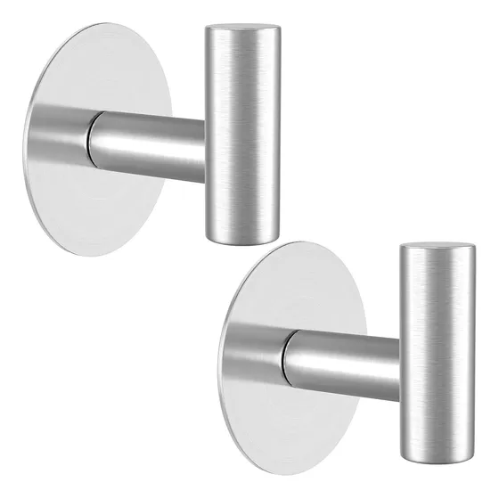 Ganchos Autoadhesivos Resistentes Para Toallas De Acero Inox