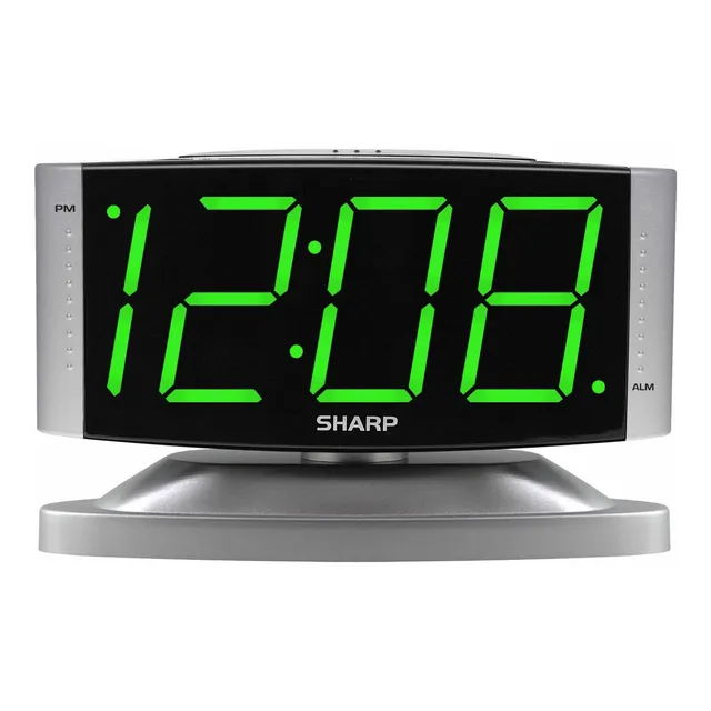 Sharp Reloj Despertador Digital Base Giratoria