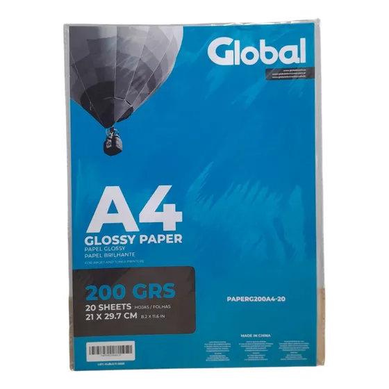 Papel Glossy Foto 200g A4 Resma X 100 Hojas Zona Oeste
