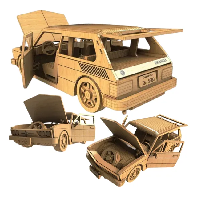 Vetor Cnc Miniatura Carro Brasilia Para Corte A Laser