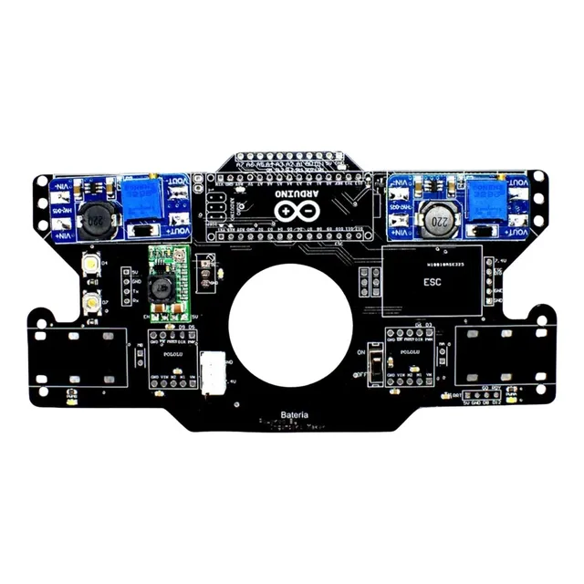 Placa Pcb Para Robot Seguidor De Línea Con Turbina 27mm Im