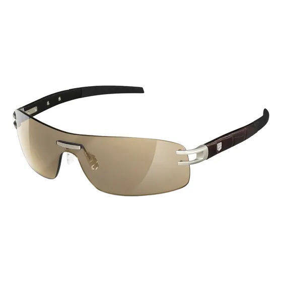 Lentes De Alta Gama Tag Heuer 0452 L-type Alligator Marrón