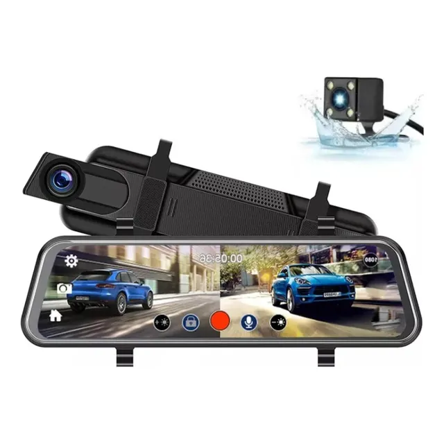 Pantalla 1080p Cámara Espejo Retrovisor + Camara Retroceso