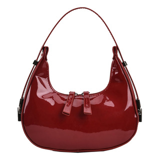 Bolso De Mano Casual Con Cierre En Forma De Media Luna Para Bolso De Mano Casual Con Cierre En Forma De Media Luna Para