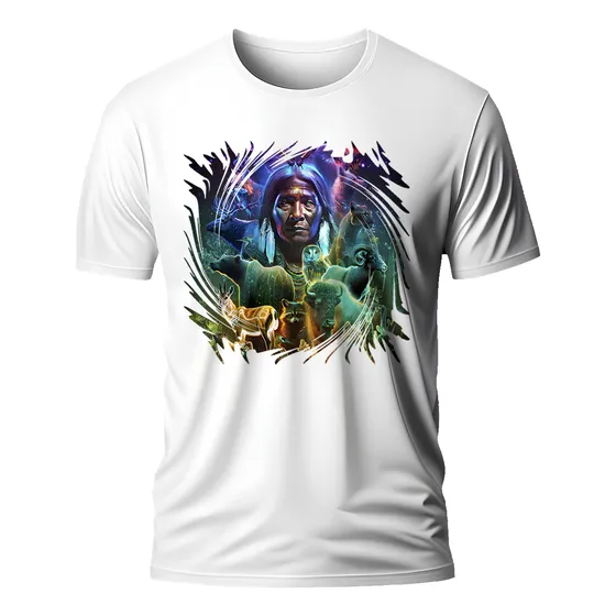 Camisa Ayahuasca Masculina Xamanismo Indígena Ancestral