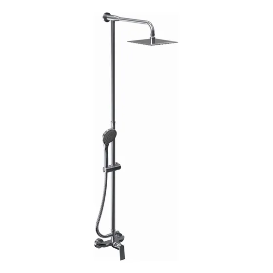 Griferia Monocomando Ducha Columna Baño Hidromet Raptor 9405 Acabado Cromado