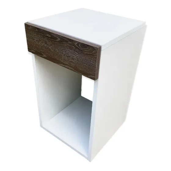 Mesa De Luz Con Cajón Melamina Panamá 35x32x65h C