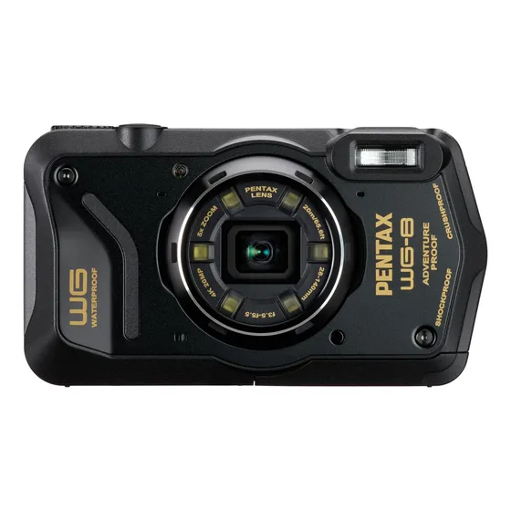 Câmera Pentax Wg-8 Preta Para Todos Os Climas 20mp À Prova D