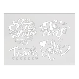 Stencil Plantilla Frases Te Amo Manualidades Art4347 Stencil Plantilla Frases Te Amo Manualidades Art4347