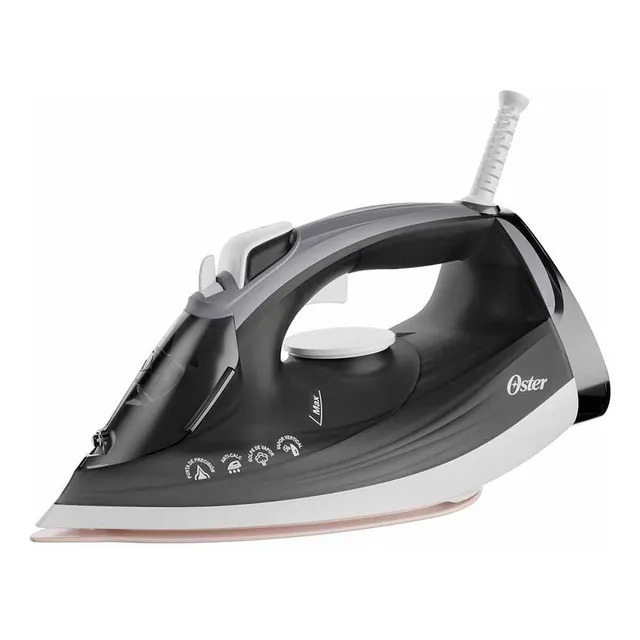 Plancha De Vapor Con Suela Grande De Cerámica Oster® Gcstep2 Color Gris oscuro