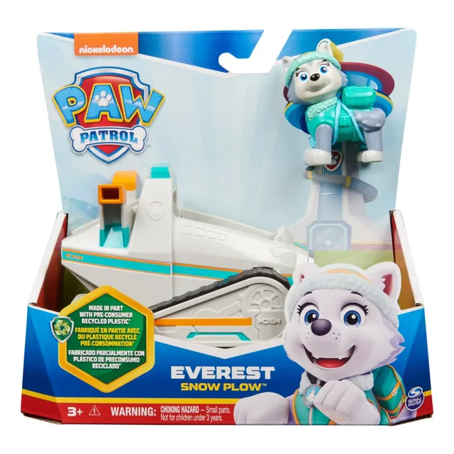 Paw Patrol Vehiculo Basico Everest Snow Plow Azul Claro