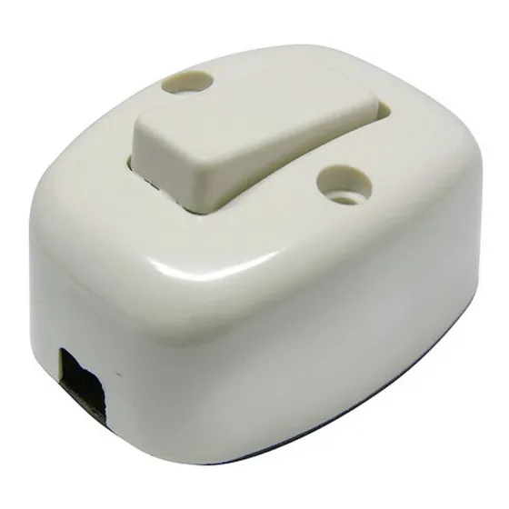 Apagador Sobreponer Visible Oval Marfil Surtek 136559