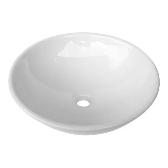 Lux Sany T025 Lavabo Ovalín Cerámico Color Blanc Sobreponer
