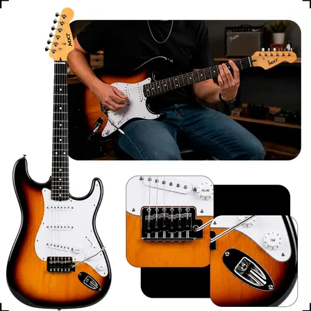 Guitarra Elétrica Trinity Classic One Desire Stratocaster Destro Sunburts Madeira De Bordo
