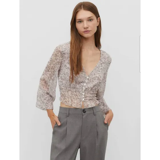 Blusa De Chiffon Stradivarius