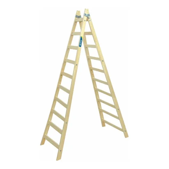 Escalera Alpina Madera 10 Escalones Pint Liberato