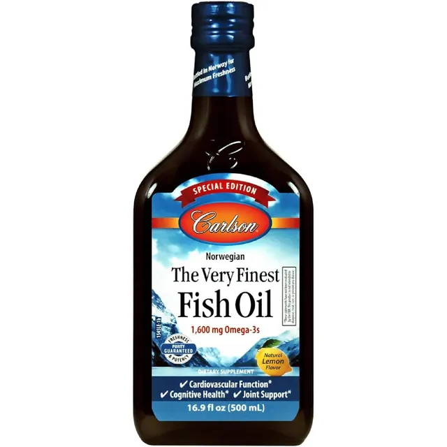 Aceite De Pescado 1600 Mg Edición Especial Carlson 500 Ml