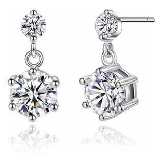 Aretes De Plata 925 Pendientes Regalo Aniversario Brillantes Aretes De Plata 925 Pendientes Regalo Aniversario Brillantes