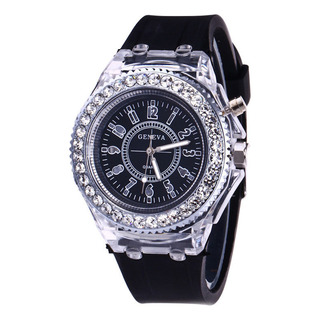 Reloj Infantil Led Verde Menta Geneva De Silicona Reloj Infantil Led Verde Menta Geneva De Silicona