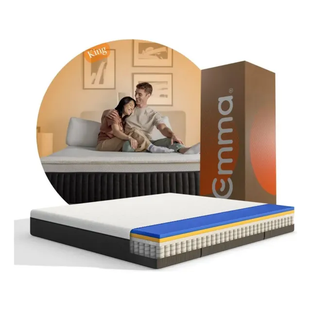 Colchón King Size Emma Hybrid Premium Adaptabilidad Cuerpo