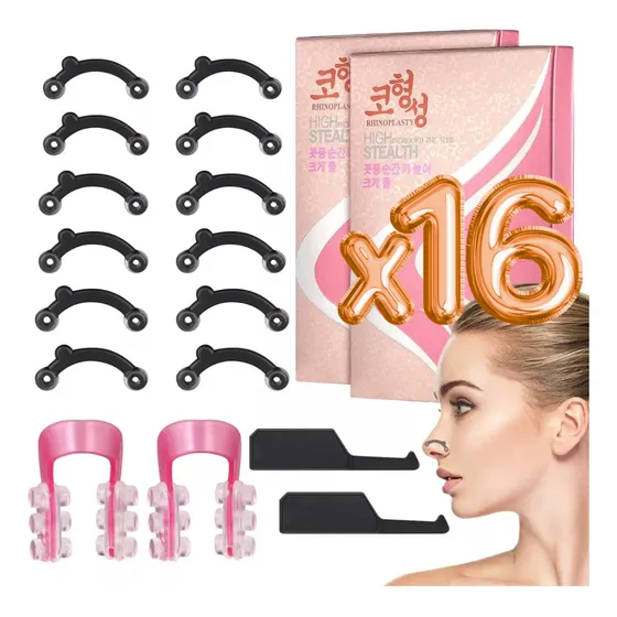 Respingadores De Nariz Corrector Nasal 6 Pares Y Clip Nariz