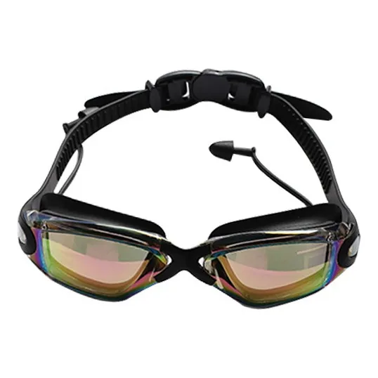 Lentes De Natación Para Adultos. Con Visión Cristalina Color Negro