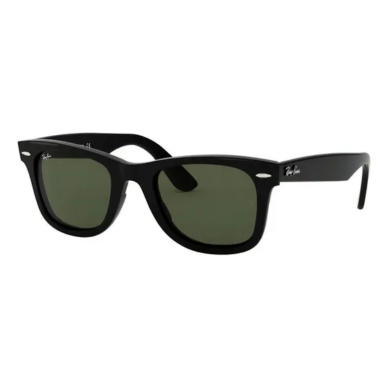 Anteojos De Sol Ray-ban Wayfarer RB2140 Black Polished Lente Green