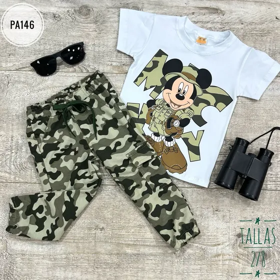 Mickey Sarafi Conjunto  Tallas 2 A 8
