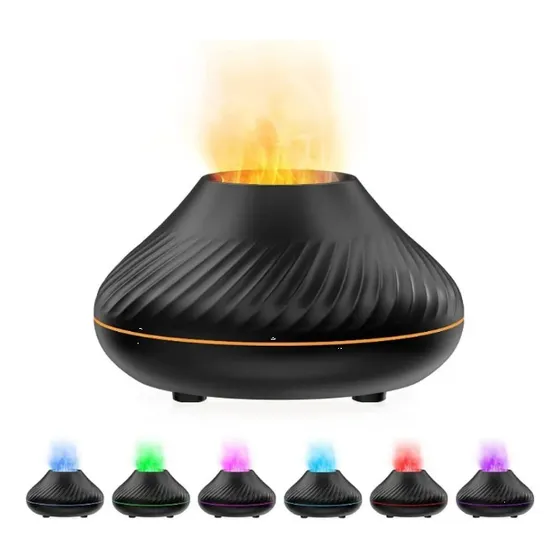 Humidificador Difusor De Aromas Luz Led Volcan Aromaterapia
