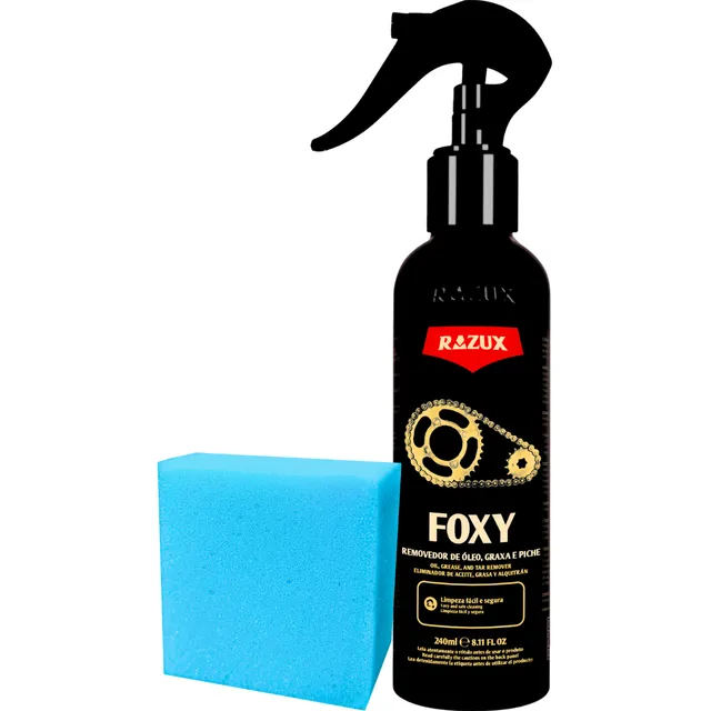 Removedor Óleo Graxa Piche Limpa Corrente Foxy Razux 240ml