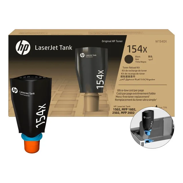 Toner Hp 154x (w1540x) P/ Lj 1502 / 1602w /2602sdw 5.000 Pag Tinta Negro