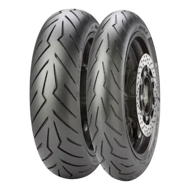 Par Pneu 110/70-14 + 130/70-13 Pirelli Diablo Rosso Scooter
