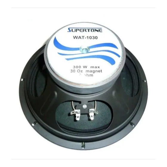 Parlantes 10 Pulgadas 8 Ohms 300w Supertone Wat-1030